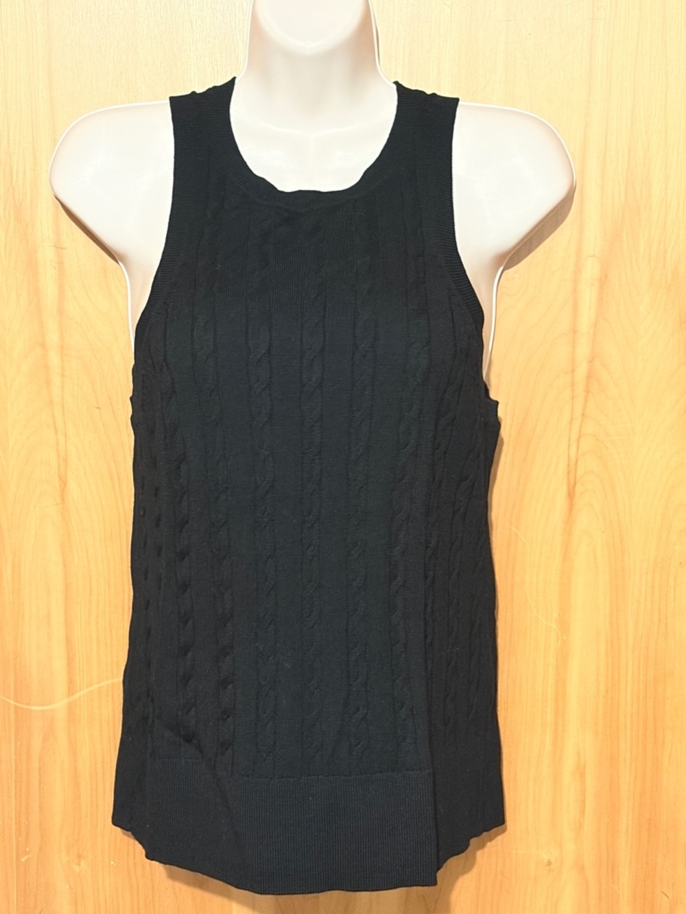 Banana Republic Black Merino Wool Crewneck Sweater